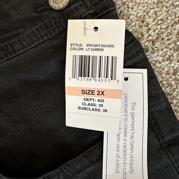 JUNIORS WALLFLOWER INSTA STRETCH TOMBOY SHORTALLS SIZE 2X #555 - Picture 3 of 3